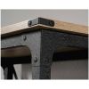 Mesquite FarmHome 3 Tier Entryway Bookcase Storage Cabinet Fixed Casters