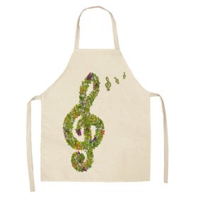 New Abstract Digital Printing Linen Sleeveless Apron (Option: W05402-68X55cm)